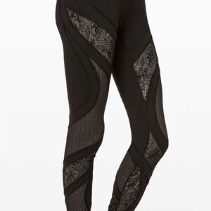 Black Lace Lululemon leggings